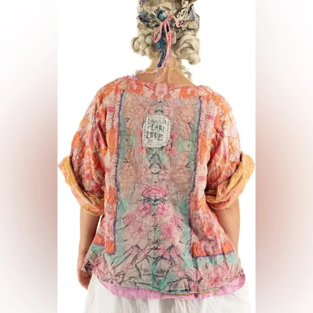 Floral Isabeau Kimono in Shambala - JACKET 731 - Picture 3 of 7
